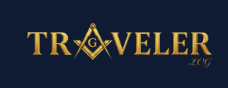 Traveller Log square and compasses wordmark